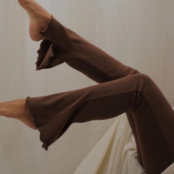 paradise riot mi casa ribbed jersey kick flare lounge pants - Picture 1 of 6